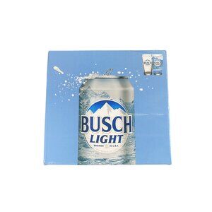 Busch Light 2-pack 16oz Pint Glasses Set NEW IN BOX